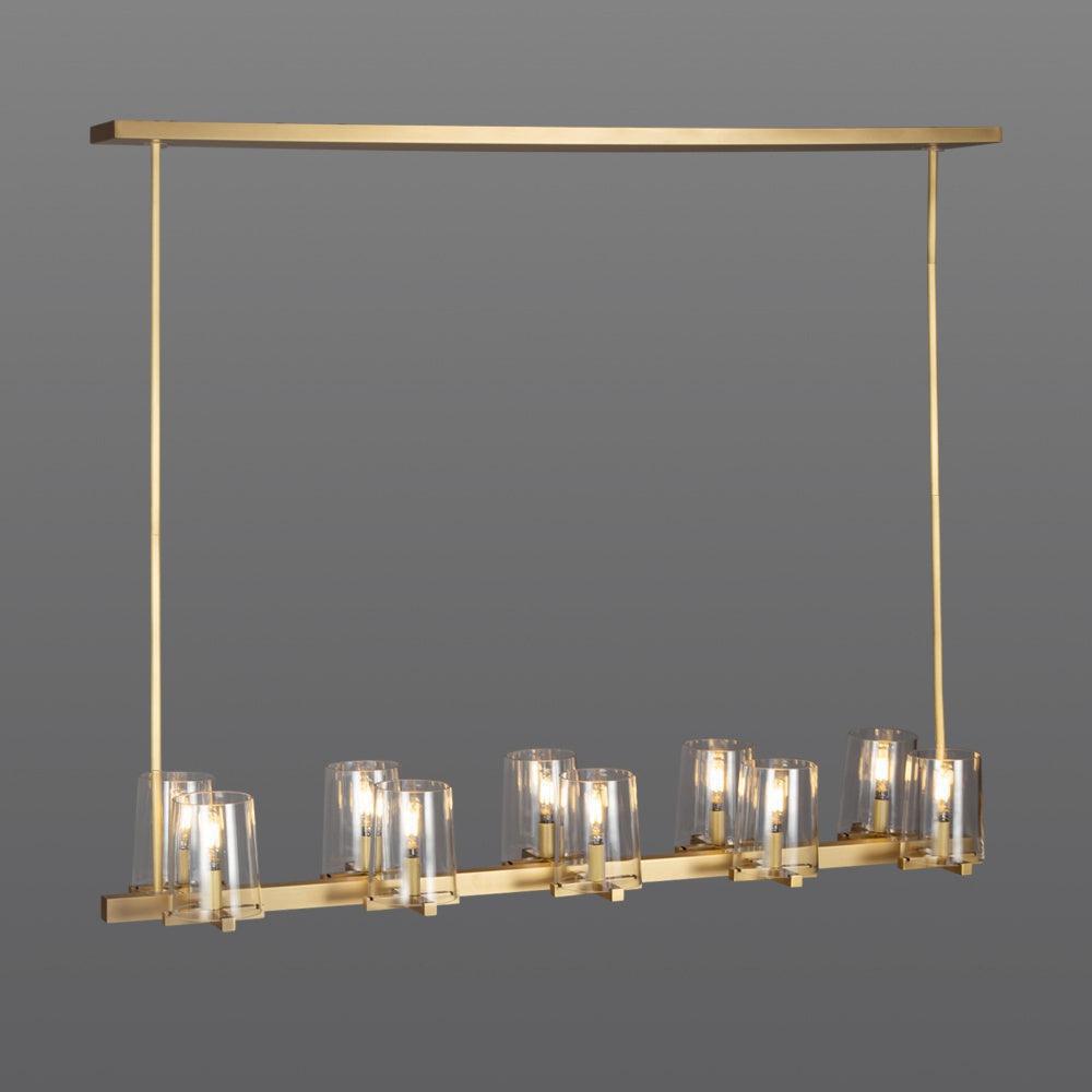 WOMO Hurricane Candle Linear Chandelier - Pauillac