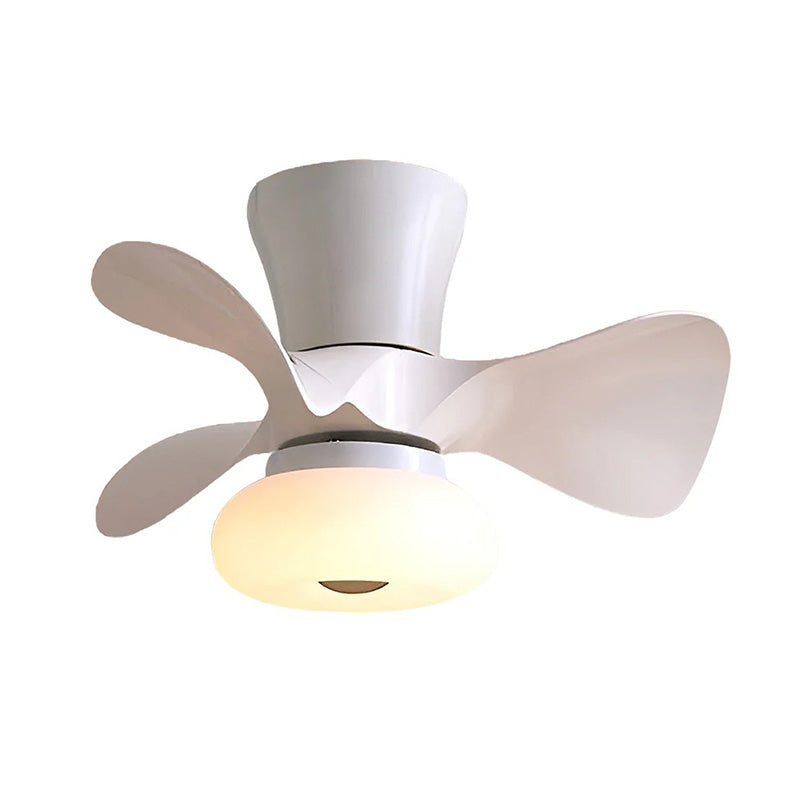 WOMO Small White Ceiling Fan Lamp-WM5094