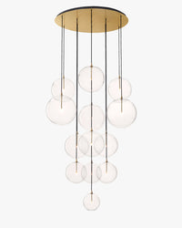 WOMO Blown Glass Globe Cluster Chandelier - Mobile