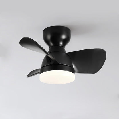 WOMO Small Flush Mount Ceiling Fan Lamp-WM5114