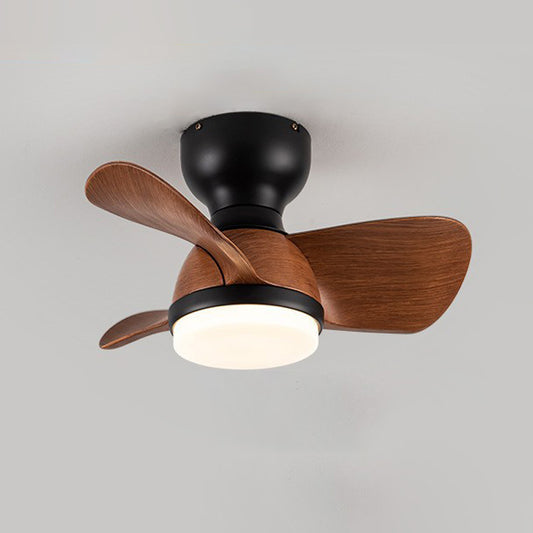 WOMO Small Flush Mount Ceiling Fan Lamp-WM5114