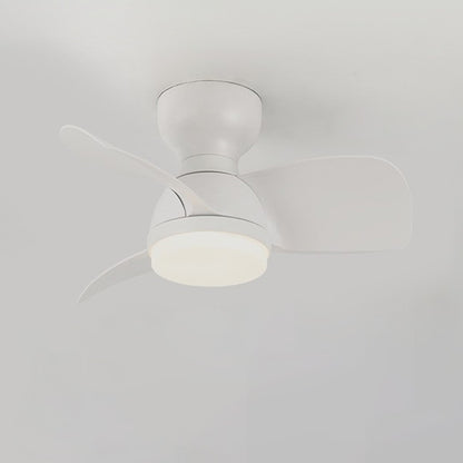 WOMO Small Flush Mount Ceiling Fan Lamp-WM5114