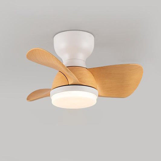 WOMO Small Flush Mount Ceiling Fan Lamp-WM5114