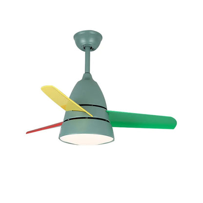 WOMO 3 Blade Tapered Ceiling Fan Lamp-WM5099