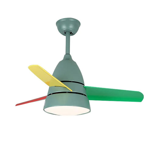 WOMO 3 Blade Tapered Ceiling Fan Lamp-WM5099