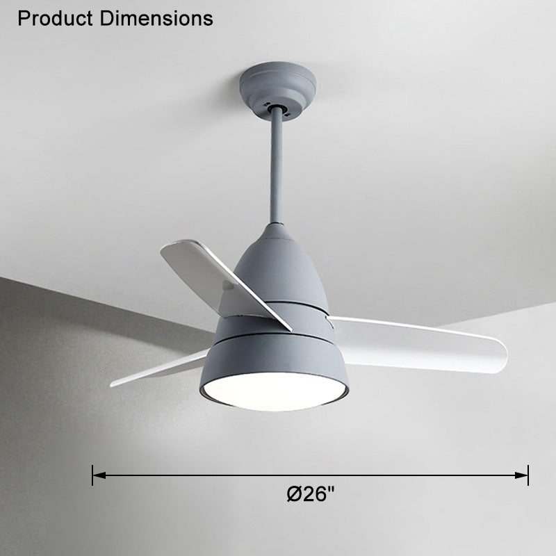 WOMO 3 Blade Tapered Ceiling Fan Lamp-WM5099