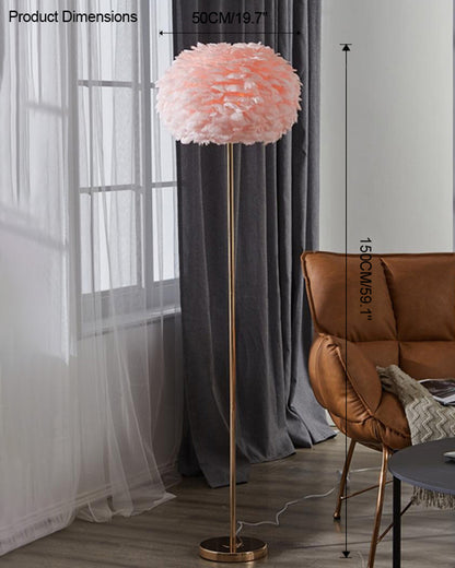 WOMO Feather Tripod Floor Lamp-WM7053