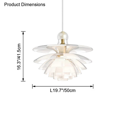 WOMO Glass Pinecone Pendant Light-WM2325