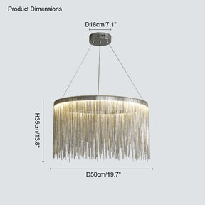 WOMO Tassel Round/Linear Chandelier-WM2062