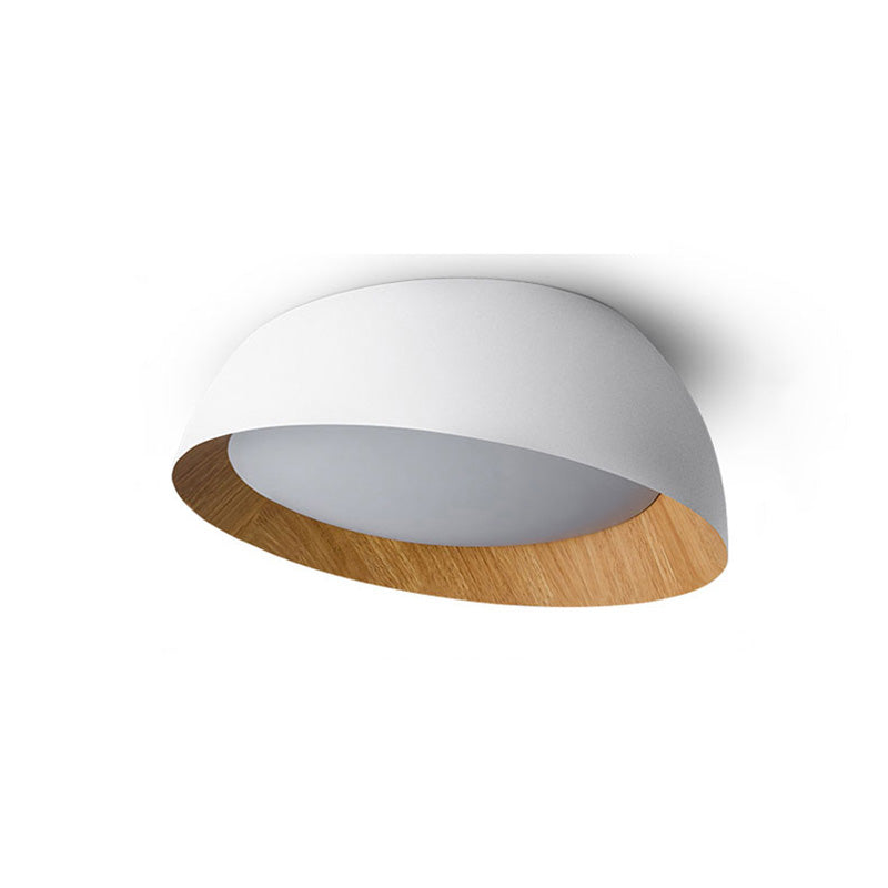 WOMO Wood Grain Asymmetrical Flush Mount Ceiling Light-WM1016