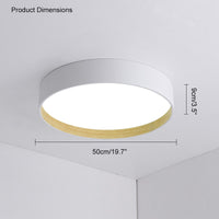 WOMO Oak Grain Round Ceiling Light-WM1017