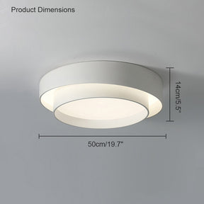 WOMO Asymmetrical Round Flush Mount Ceiling Light-WM1022