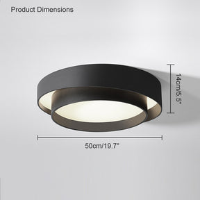 WOMO Asymmetrical Round Flush Mount Ceiling Light-WM1022