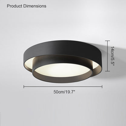 WOMO Asymmetrical Round Flush Mount Ceiling Light-WM1022