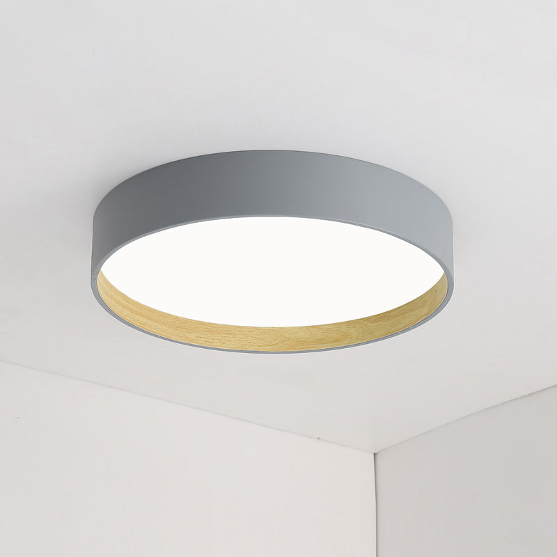 WOMO Oak Grain Round Ceiling Light-WM1017