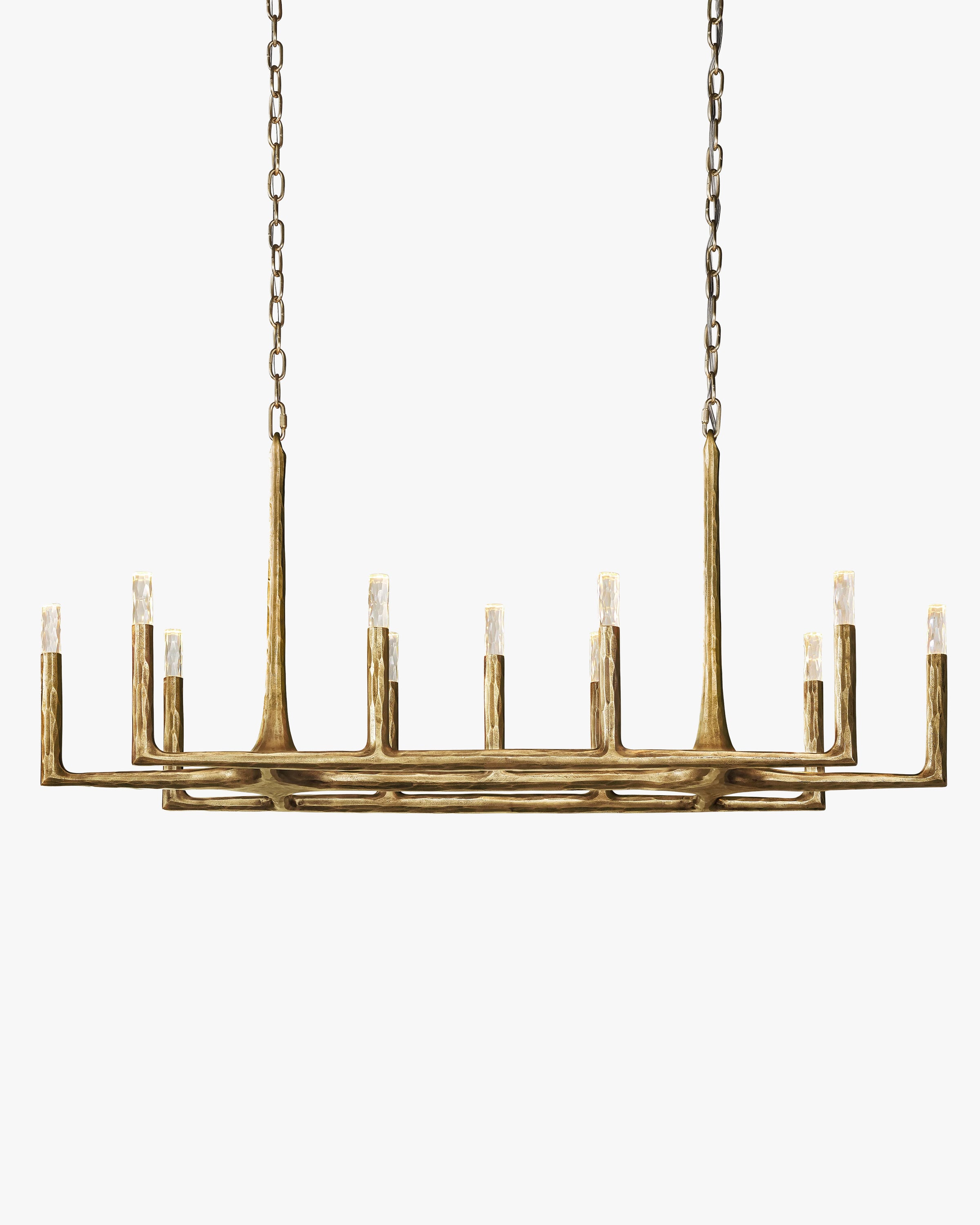 WOMO Forged Candlestick Linear Chandelier - Thaddeus