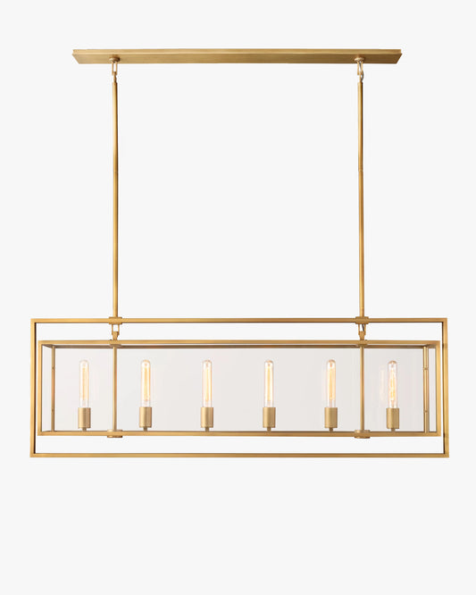 WOMO Glass Rectangular Chandelier - Beckman