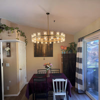 WOMO Hexagonal Crystal Round Chandelier – Arcachon
