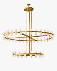 WOMO Double Wagon Wheel Crystal Chandelier – Arcachon