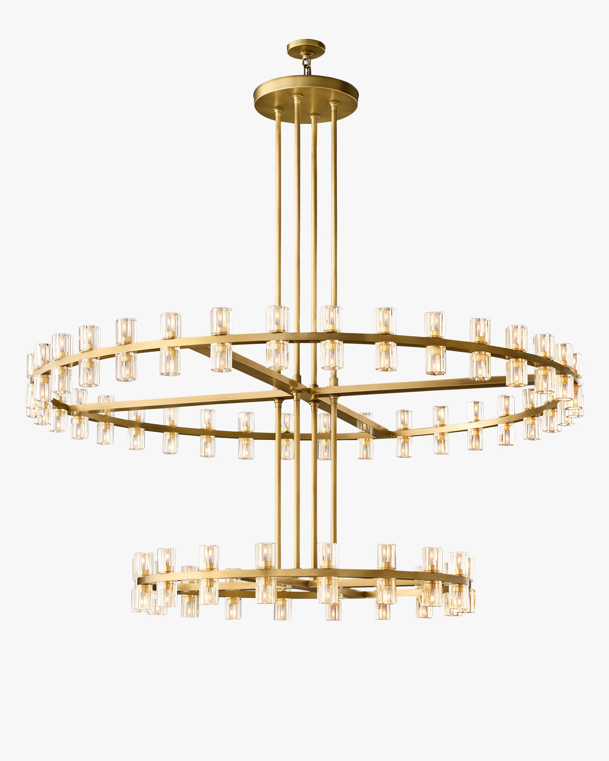WOMO Double Wagon Wheel Crystal Chandelier – Arcachon