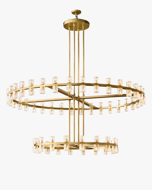 WOMO Double Wagon Wheel Crystal Chandelier – Arcachon