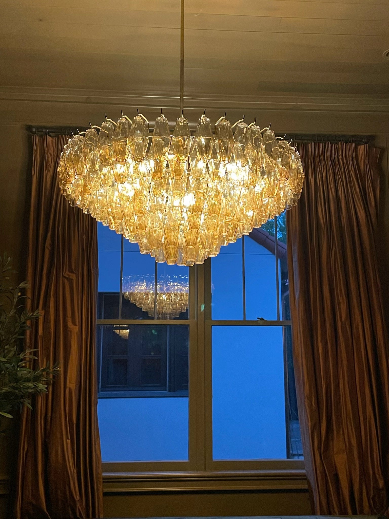 WOMO Clear Murano Glass Tiered Chandelier - Chiara