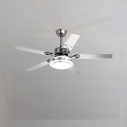 WOMO Slimline Stainless Steel Ceiling Fan Lamp-WM5112