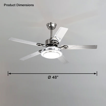 WOMO Slimline Stainless Steel Ceiling Fan Lamp-WM5112