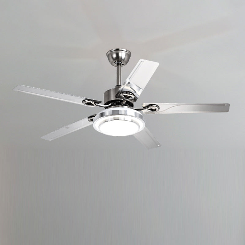 WOMO Slimline Stainless Steel Ceiling Fan Lamp-WM5112