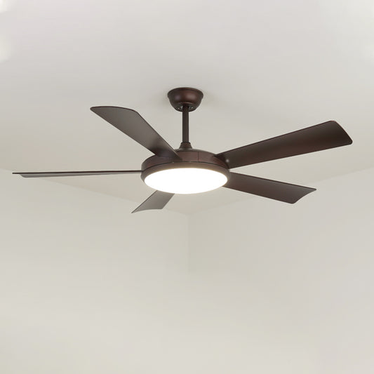 WOMO 5 Blade Mid Century Modern Ceiling Fan Lamp-WM5113