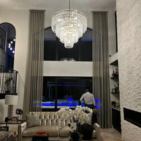 WOMO Chain Crystal Tiered Chandelier - Marignan