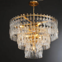 WOMO Chain Crystal Tiered Chandelier - Marignan