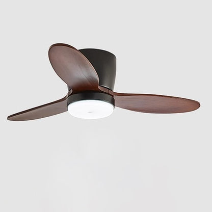 WOMO Mid Century Modern Hugger Ceiling Fan Lamp-WM5115