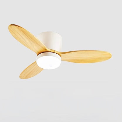 WOMO Mid Century Modern Hugger Ceiling Fan Lamp-WM5115