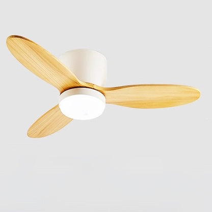 WOMO Mid Century Modern Hugger Ceiling Fan Lamp-WM5115