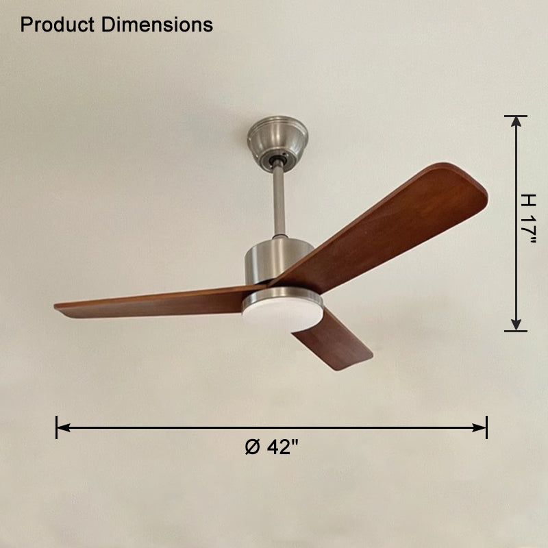 WOMO Mid Century Modern Ceiling Fan Lamp-WM5117