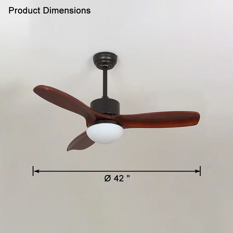 WOMO Mid Century Modern Ceiling Fan Lamp-WM5119