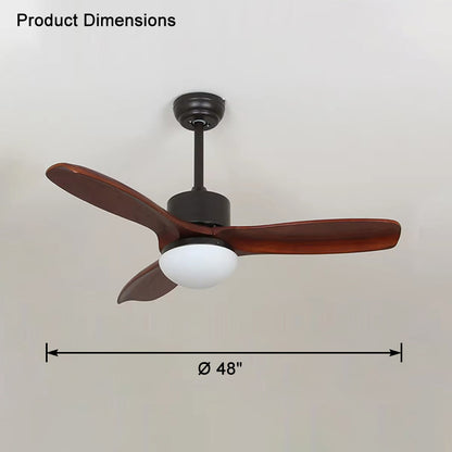 WOMO Mid Century Modern Ceiling Fan Lamp-WM5119