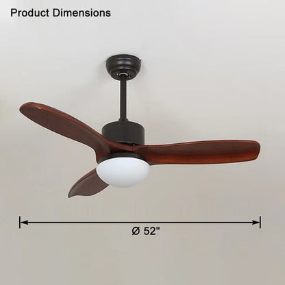 WOMO Mid Century Modern Ceiling Fan Lamp-WM5119