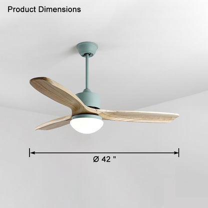 WOMO Mid Century Modern Ceiling Fan Lamp-WM5119