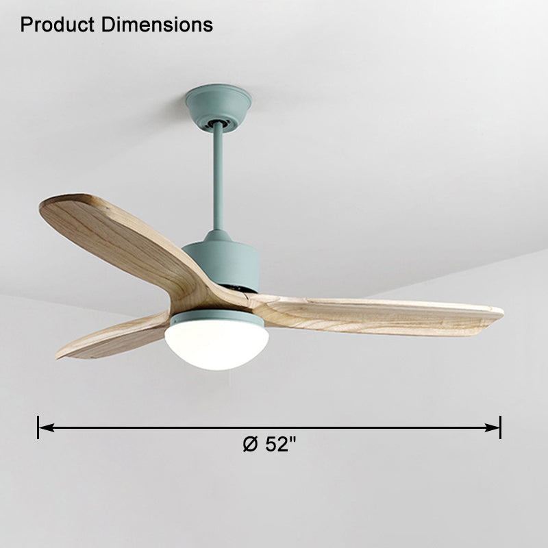 WOMO Mid Century Modern Ceiling Fan Lamp-WM5119