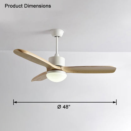 WOMO Mid Century Modern Ceiling Fan Lamp-WM5119