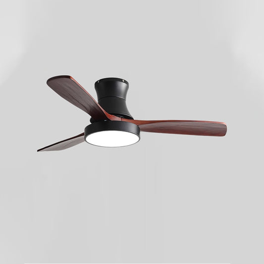 WOMO 3 Wood Blade Hugger Ceiling Fan Lamp-WM5120