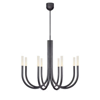 WOMO Candlestick Swoop Arm Chandelier - Rousseau