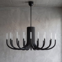 WOMO Candlestick Swoop Arm Chandelier - Rousseau