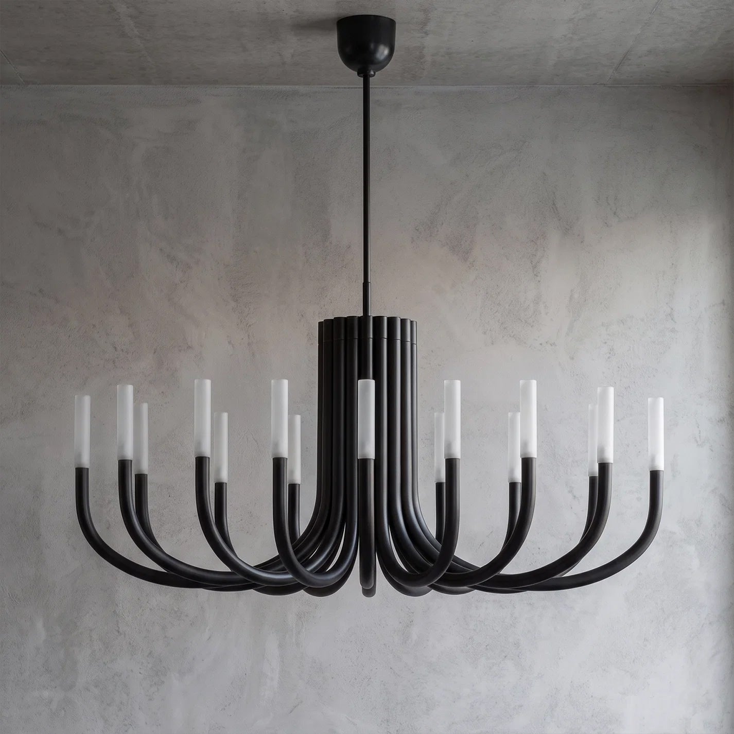 WOMO Candlestick Swoop Arm Chandelier - Rousseau