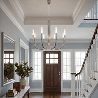 WOMO Candlestick Swoop Arm Chandelier - Rousseau
