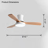 WOMO 3 Wood Blade Hugger Ceiling Fan Lamp-WM5120 thumbnail