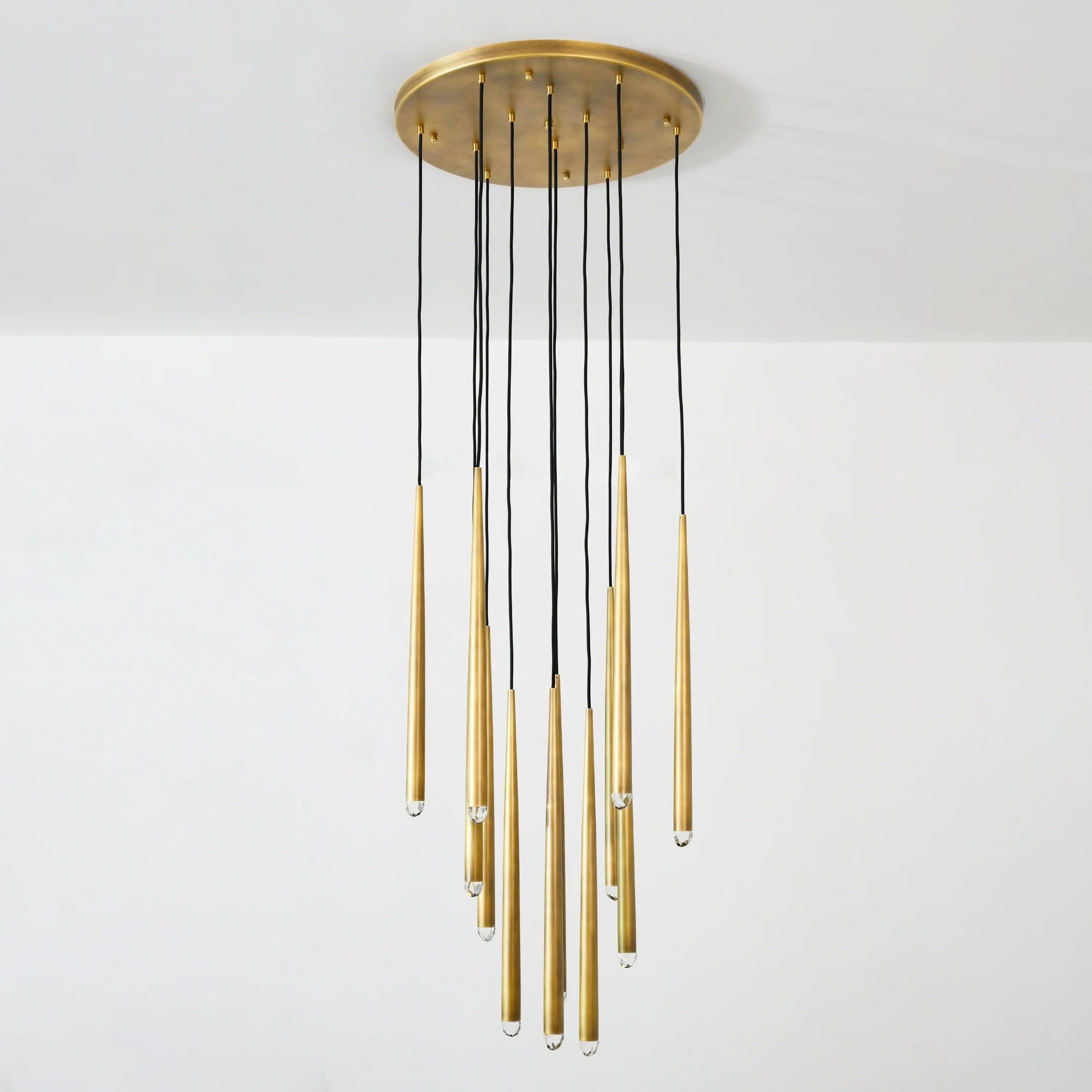 WOMO Pin Cascading Round Chandelier - Aquitaine