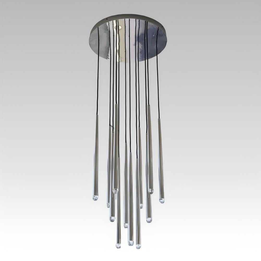 WOMO Pin Cascading Round Chandelier - Aquitaine
